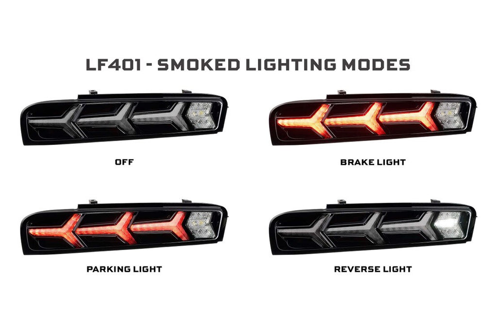 Morimoto 16-18 Chevrolet Camaro XB LED Tail Lights (Smoked)