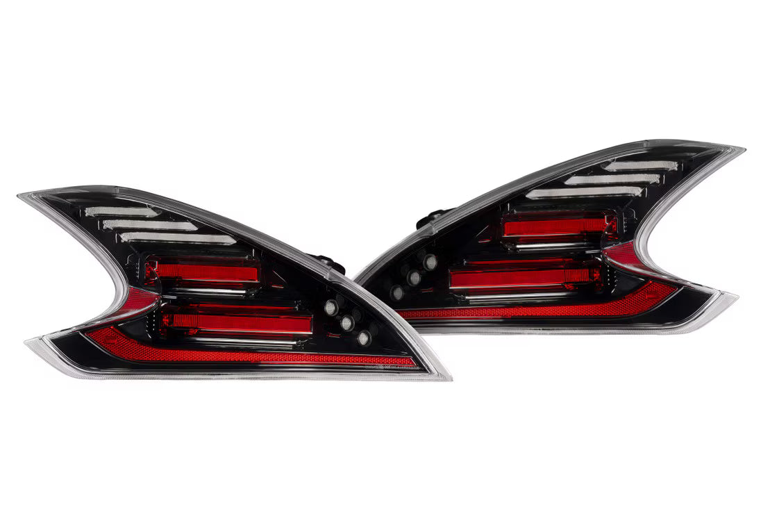Morimoto 09-21 Nissan 370Z XB LED Tail Lights (Gen II / Black Red)