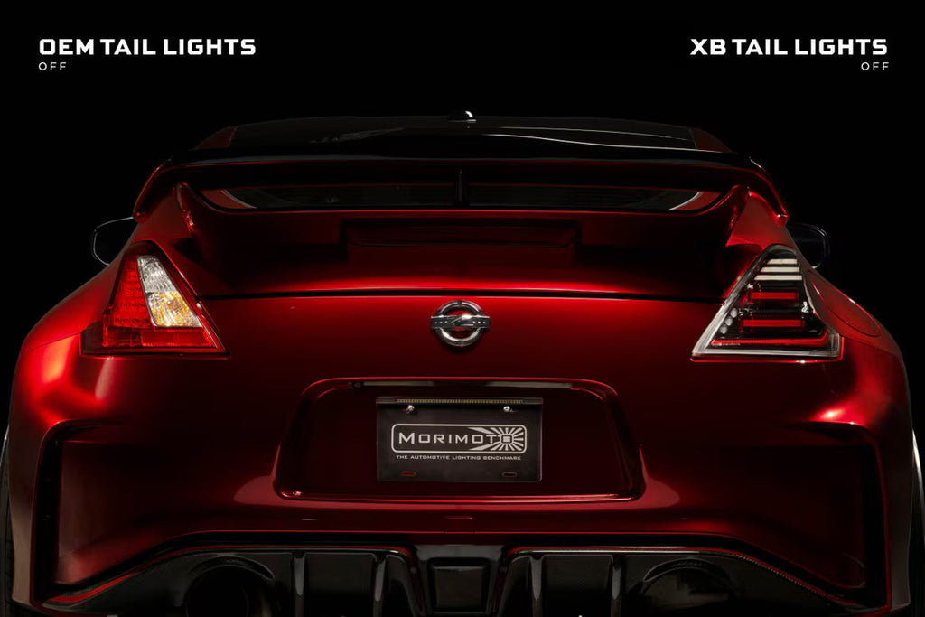 Morimoto 09-21 Nissan 370Z XB LED Tail Lights (Gen II / Black Red)