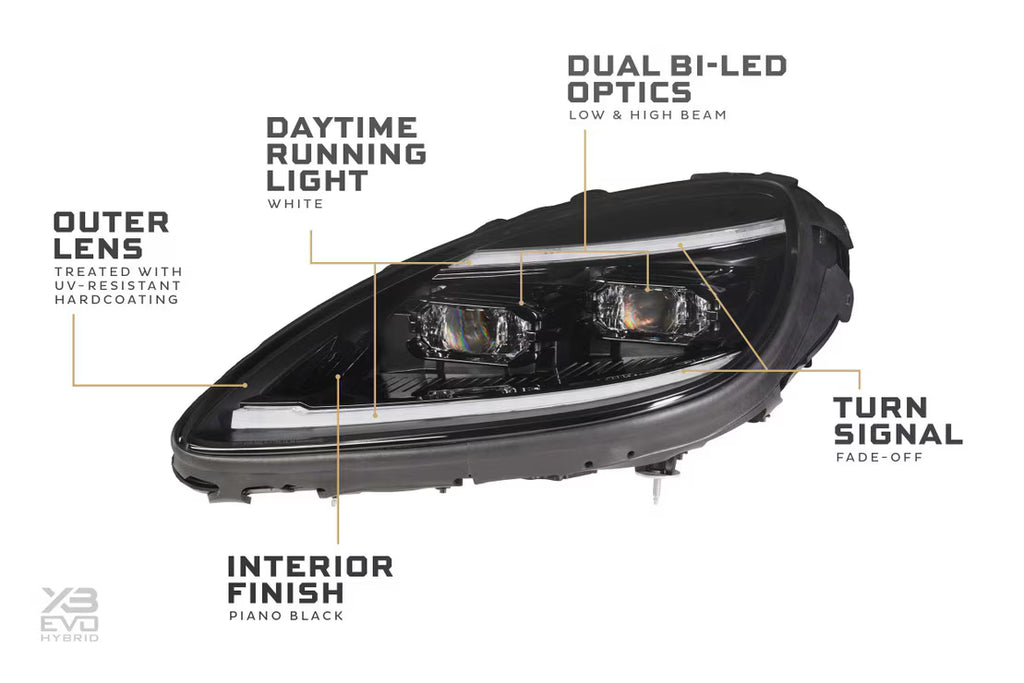 Morimoto 05-13 Chevrolet Corvette XB Evo Hybrid LED Headlights