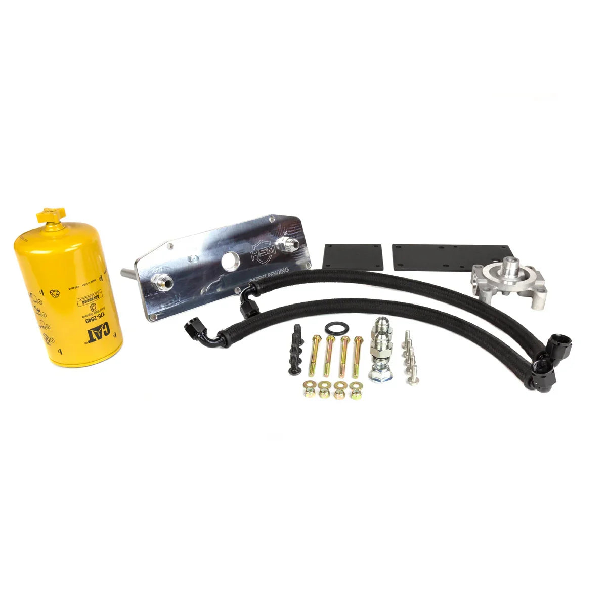 H&S MotorSports 2017-2023 Ford 6.7L Power Stroke Lower Fuel Filter Upgrade Kit | 121006
