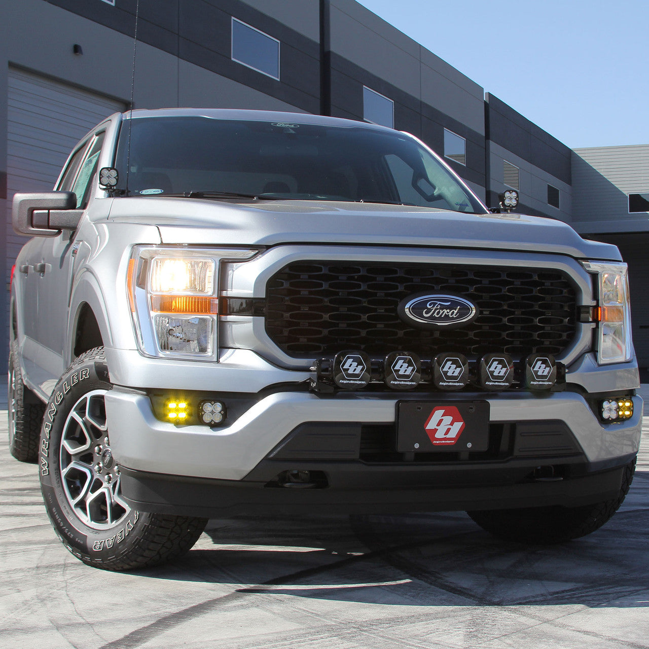 Baja Designs Ford Squadron SAE/Sport Fog Pocket Light Kit - Ford 2021-23 F-150; NOTE: w/ Daytime Running Lights (DRL)