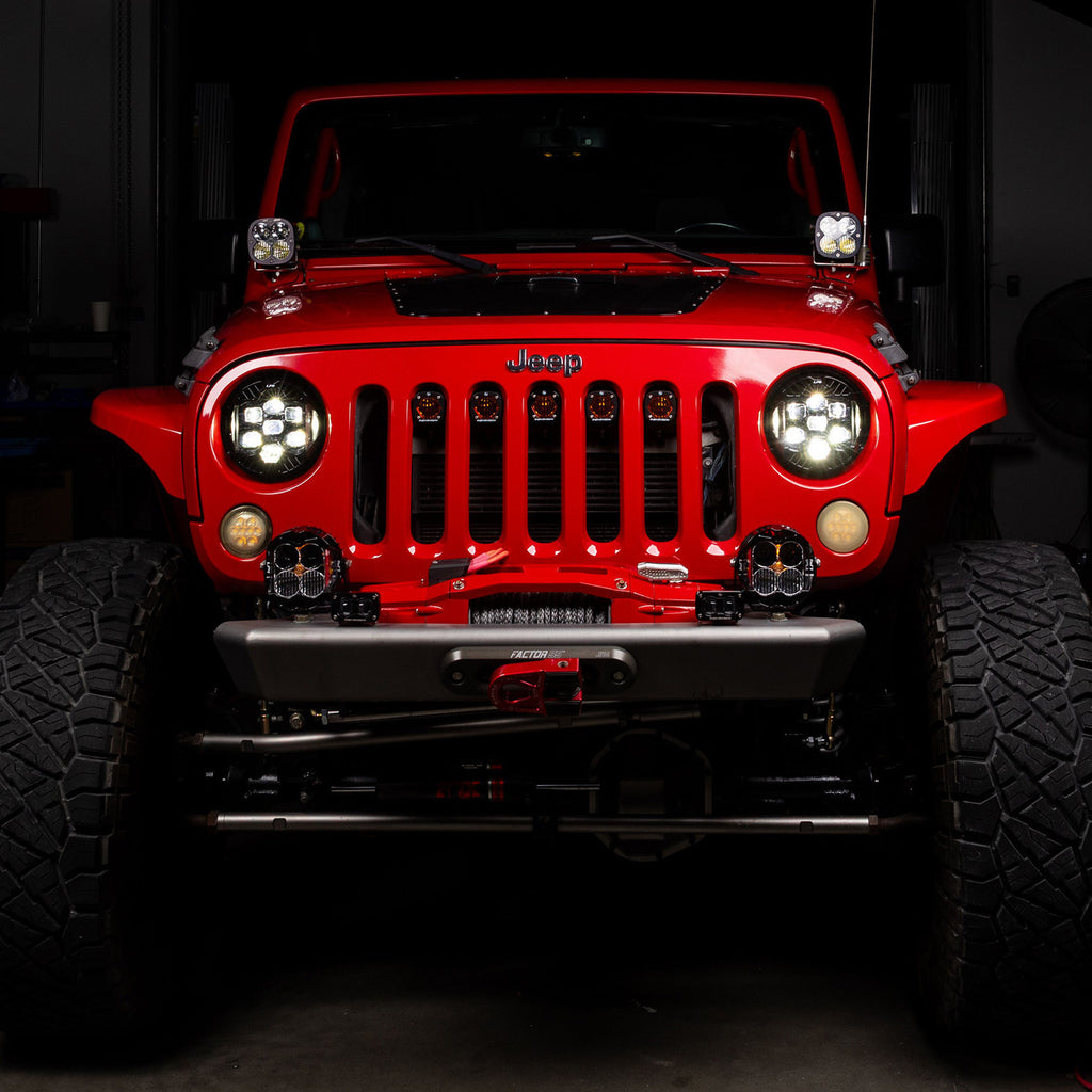 Baja Designs Baja Designs DOT LP6 Headlight Kit White DRL - 2007-2018 Jeep JK | 44-8310