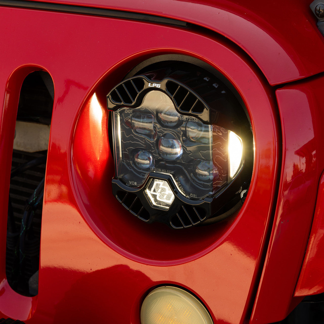 Baja Designs Baja Designs DOT LP6 Headlight Kit White DRL - 2007-2018 Jeep JK | 44-8310