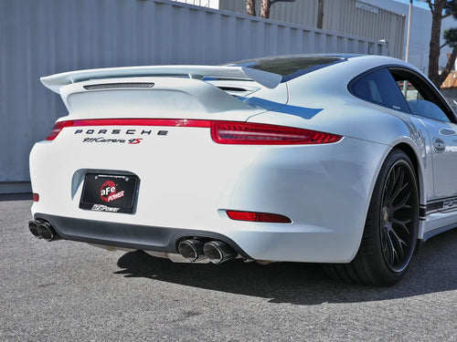 AFE Porsche 911 Carrera/S (991) 12-16 Porsche 911 Carrera 4/4S (991) 13-16 MACH Force-Xp 3 IN to 2-1/2 IN 304 Stainless Steel Cat-Back Exhaust System