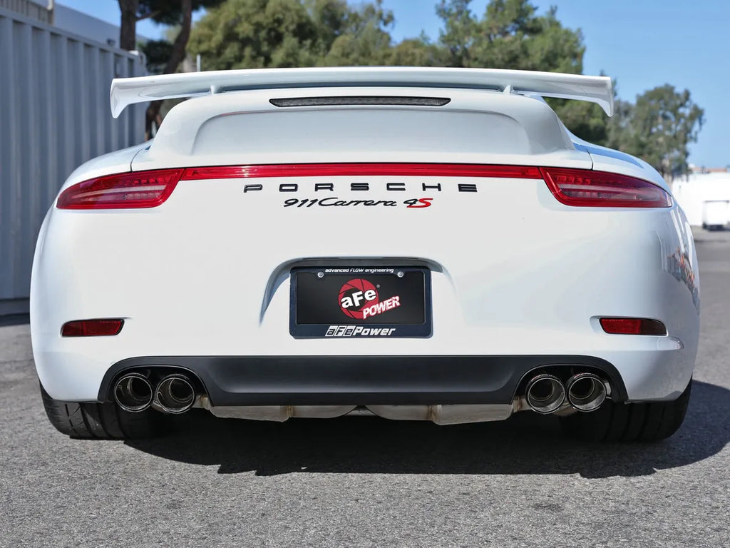 AFE Porsche 911 Carrera/S (991) 12-16 Porsche 911 Carrera 4/4S (991) 13-16 MACH Force-Xp 3 IN to 2-1/2 IN 304 Stainless Steel Cat-Back Exhaust System