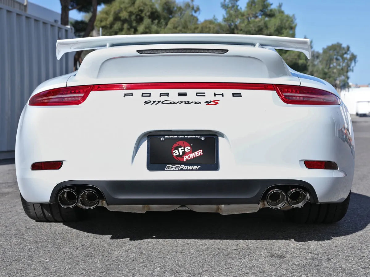 AFE Porsche 911 Carrera/S (991) 12-16 Porsche 911 Carrera 4/4S (991) 13-16 MACH Force-Xp 3 IN to 2-1/2 IN 304 Stainless Steel Cat-Back Exhaust System