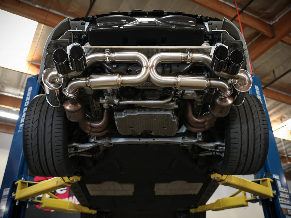 AFE Porsche 911 Carrera/S (991) 12-16 Porsche 911 Carrera 4/4S (991) 13-16 MACH Force-Xp 3 IN to 2-1/2 IN 304 Stainless Steel Cat-Back Exhaust System
