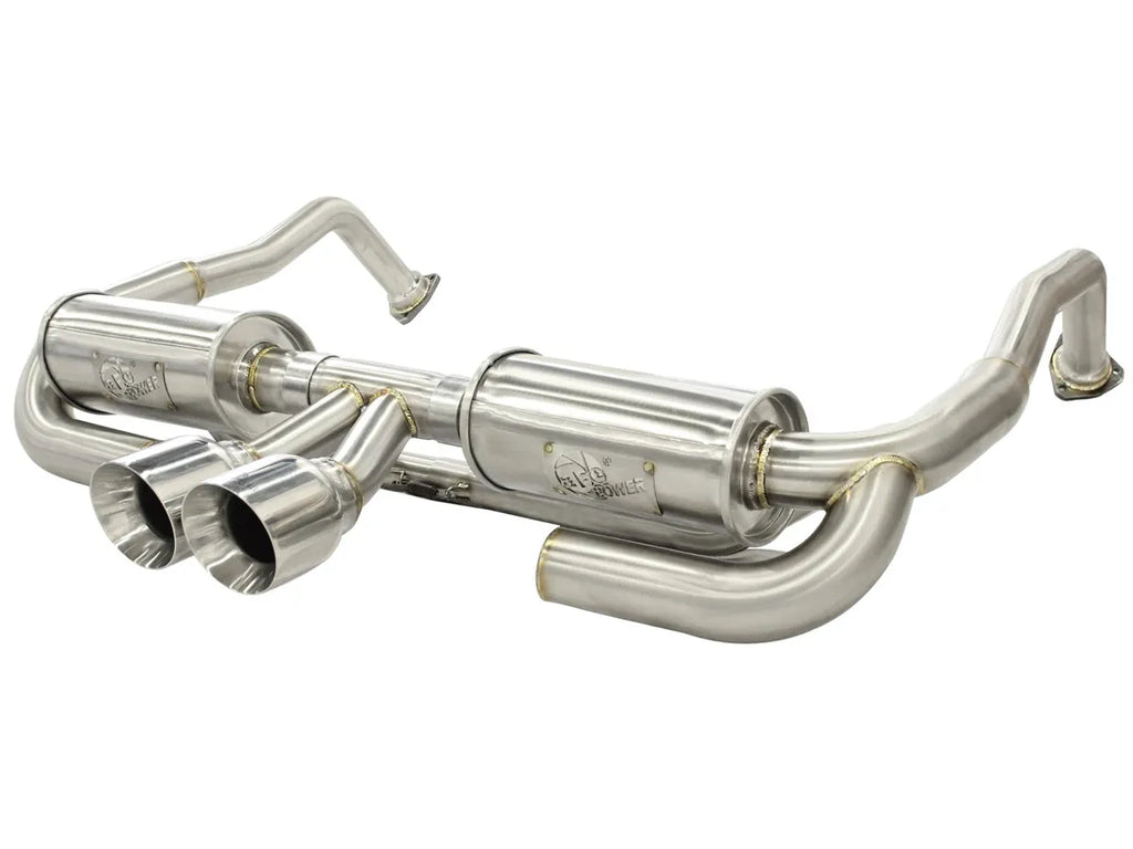 AFE Porsche Boxster/S (987.1) 05-08 Porsche Cayman/S (987.1) 06-08 MACH Force-Xp 2 IN to 2-1/2 IN 304 Stainless Steel Cat-Back Exhaust System