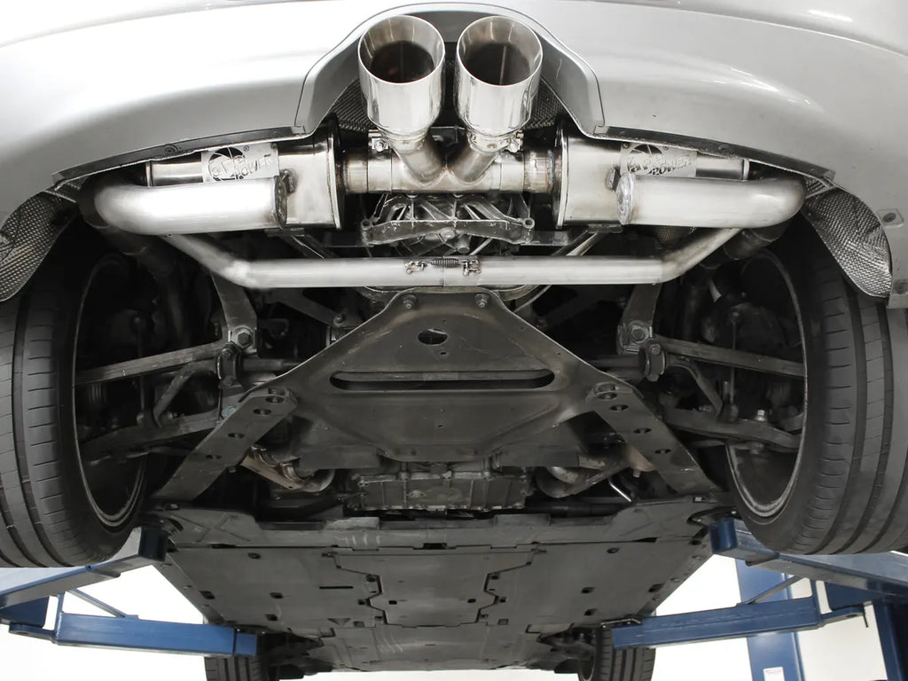 AFE Porsche Boxster/S (987.1) 05-08 Porsche Cayman/S (987.1) 06-08 MACH Force-Xp 2 IN to 2-1/2 IN 304 Stainless Steel Cat-Back Exhaust System