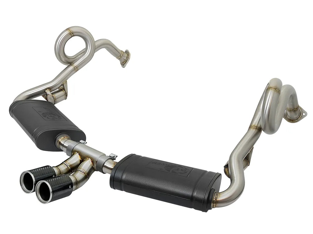 AFE Porsche Boxster/S (981) 13-16 H6-2.7L/3.4L Porsche Cayman/S (981) 14-16 H6-2.7L/3.4L MACH Force-Xp 2 IN 304 Stainless Steel Cat-Back Exhaust System