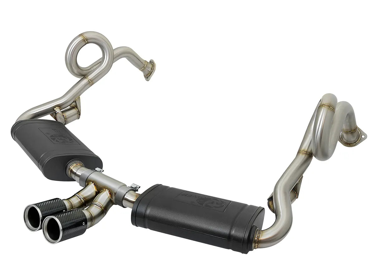 AFE Porsche Boxster/S (981) 13-16 H6-2.7L/3.4L Porsche Cayman/S (981) 14-16 H6-2.7L/3.4L MACH Force-Xp 2 IN 304 Stainless Steel Cat-Back Exhaust System