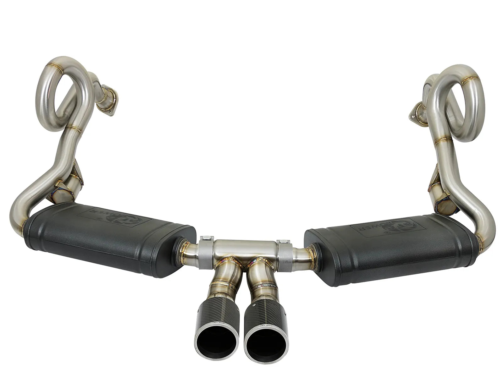 AFE Porsche Boxster/S (981) 13-16 H6-2.7L/3.4L Porsche Cayman/S (981) 14-16 H6-2.7L/3.4L MACH Force-Xp 2 IN 304 Stainless Steel Cat-Back Exhaust System
