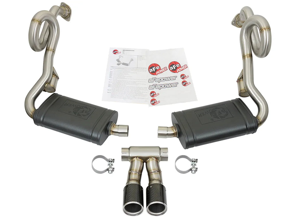AFE Porsche Boxster/S (981) 13-16 H6-2.7L/3.4L Porsche Cayman/S (981) 14-16 H6-2.7L/3.4L MACH Force-Xp 2 IN 304 Stainless Steel Cat-Back Exhaust System