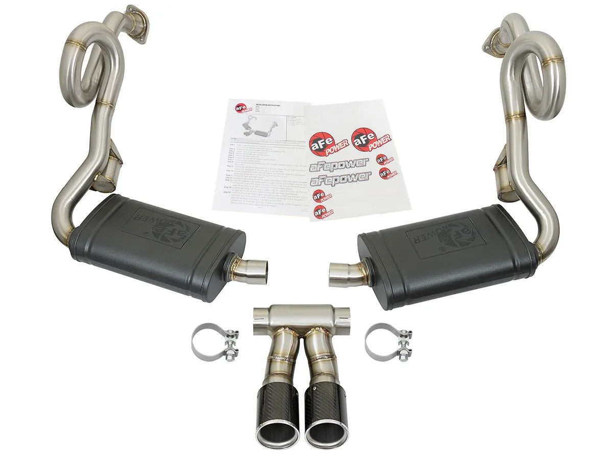 AFE Porsche Boxster/S (981) 13-16 H6-2.7L/3.4L Porsche Cayman/S (981) 14-16 H6-2.7L/3.4L MACH Force-Xp 2 IN 304 Stainless Steel Cat-Back Exhaust System