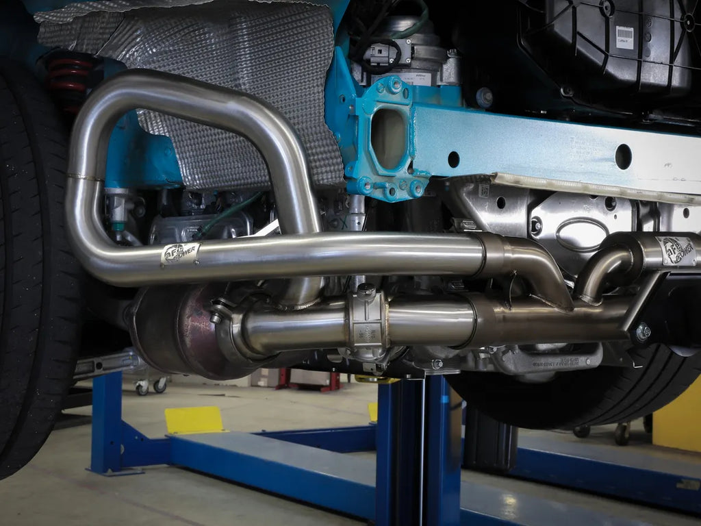 AFE Porsche 911 GT3 (991) 14-16 H6-3.8L 18-19 H6-4.0L MACH Force-Xp 2-1/2 IN to 2 IN 304 Stainless Steel Cat-Back Exhaust System