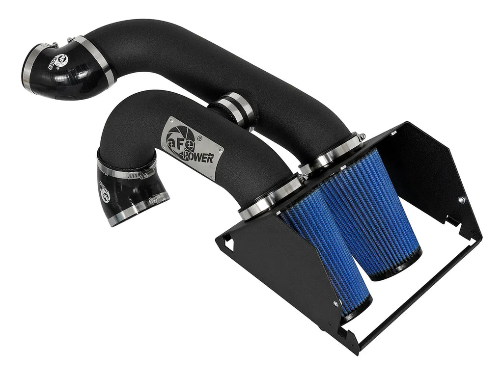 AFE Ford F-150/Raptor 17-20 V6-3.5L (tt)/Expedition 18-21 V6-3.5L Magnum FORCE Stage-2 'Super Raptor' Dual 3-1/2 IN Cold Air Intake System w/ Pro 5R Filter