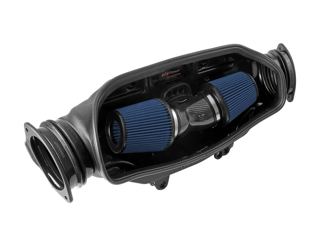 AFE Chevrolet Corvette (C8) 20-26 Track Series Carbon Fiber Cold Air Intake System w/Pro 5R Filters