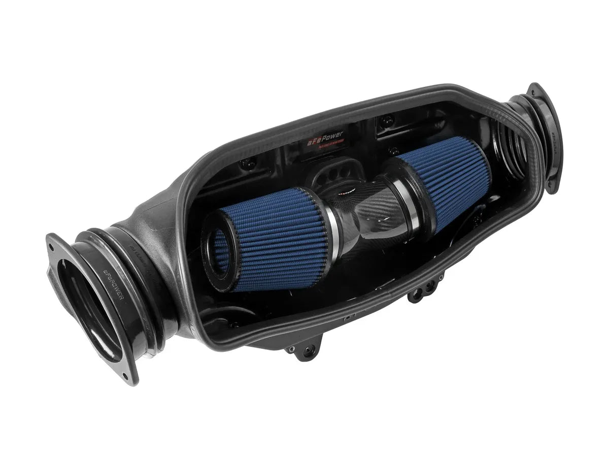 AFE Chevrolet Corvette (C8) 20-26 Track Series Carbon Fiber Cold Air Intake System w/Pro 5R Filters