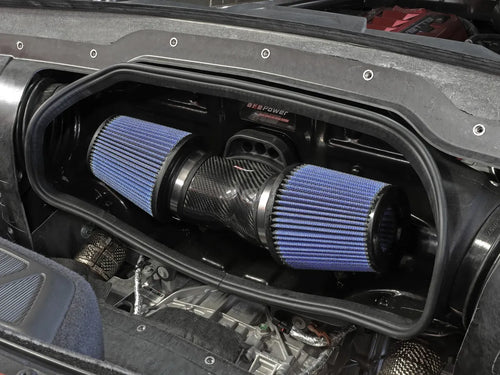 AFE Chevrolet Corvette (C8) 20-26 Track Series Carbon Fiber Cold Air Intake System w/Pro 5R Filters