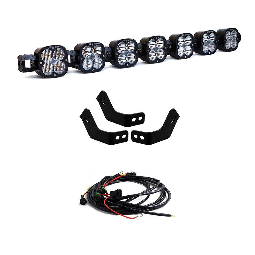 Baja Designs Toyota 7XL Linkable Roof Light Bar Kit For Prinsu Rack - Toyota 2010-24 4Runner; 2007-14 FJ Cruiser; 2005-23 Tacoma; 2007-21 Tundra | 447745
