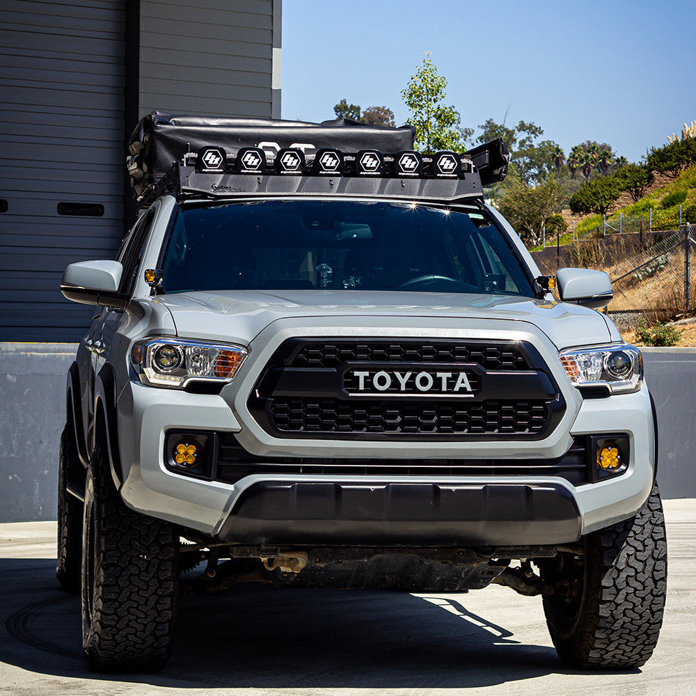 Baja Designs Toyota 7XL Linkable Roof Light Bar Kit For Prinsu Rack - Toyota 2010-24 4Runner; 2007-14 FJ Cruiser; 2005-23 Tacoma; 2007-21 Tundra | 447745