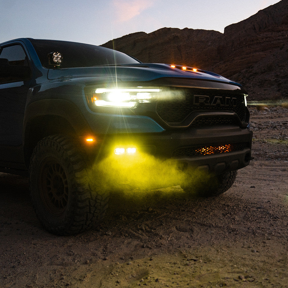 Baja Designs Dodge Ram Dual S2 SAE Fog Pocket Light Kit - Ram 19-24 Rebel/TRX