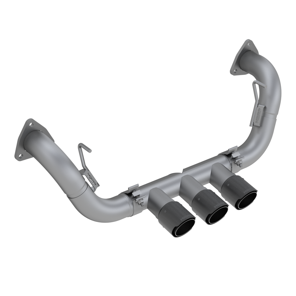 MBRP 2017-2022 Acura NSX T304 Stainless Steel 2.5 Cat Back Triple Rear Exit with Carbon Fiber Tips | S49003CF
