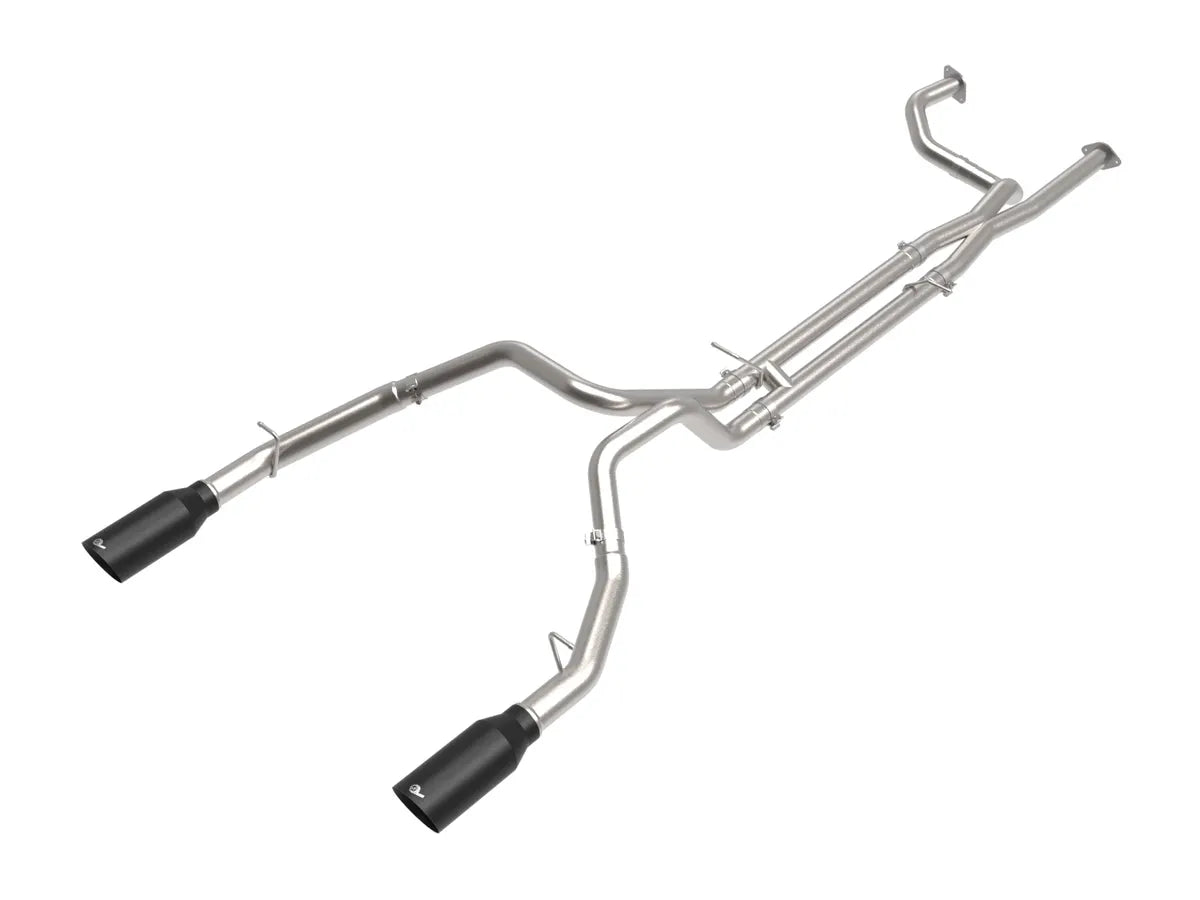 AFE RAM 1500 TRX 21-24 V8-6.2L Vulcan Series 3 IN to 3-1/2 IN 304 Stainless Steel Cat-Back Exhaust System