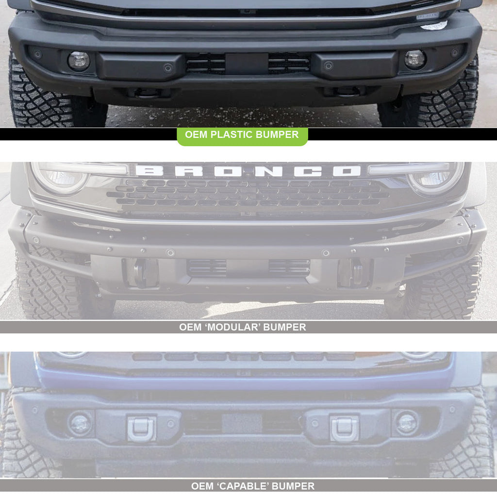 Baja Designs 6 XL Linkable Light Bar Kit Plastic Bumper Mount 21-26 Ford Bronco