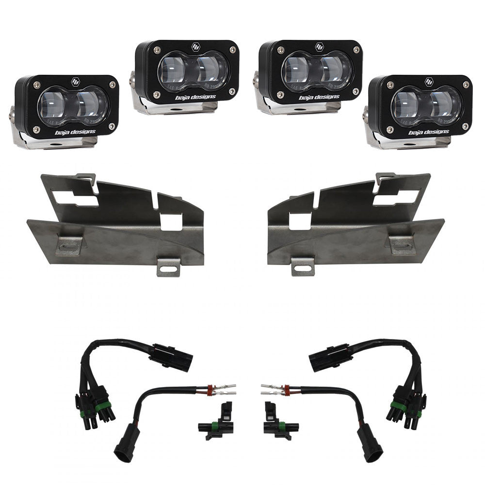 Baja Designs Dodge Ram Dual S2 SAE Fog Pocket Light Kit - Ram 19-24 Rebel/TRX