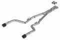 MBRP 2015-2023 Dodge Charger 6.2L 6.4L T304 Stainless Steel 3 Cat-Back Dual Rear Race Profile with Dual Carbon Fiber Tips | S71183CF