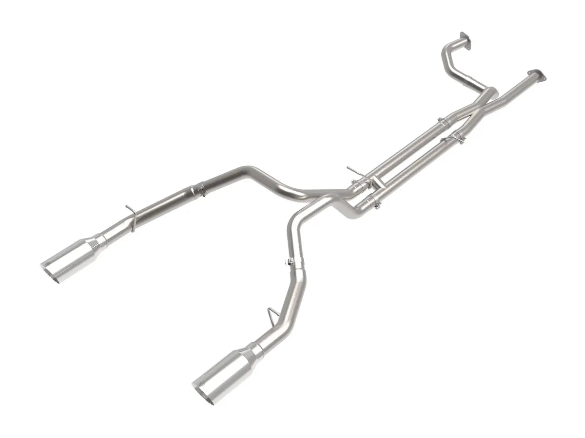 AFE RAM 1500 TRX 21-24 V8-6.2L Vulcan Series 3 IN to 3-1/2 IN 304 Stainless Steel Cat-Back Exhaust System