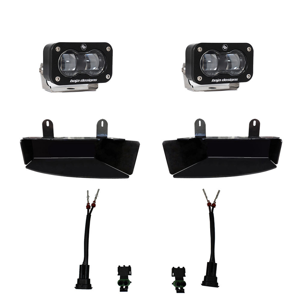 Baja Designs Dodge Ram S2 SAE Fog Pocket Light Kit - Ram 19-On 2500/3500